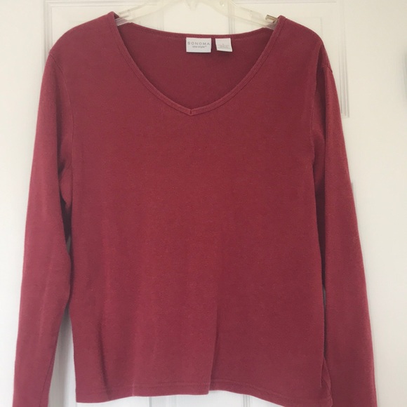 😍Sonoma Life+style V-Neck Long Sleeve😍 - Picture 1 of 3